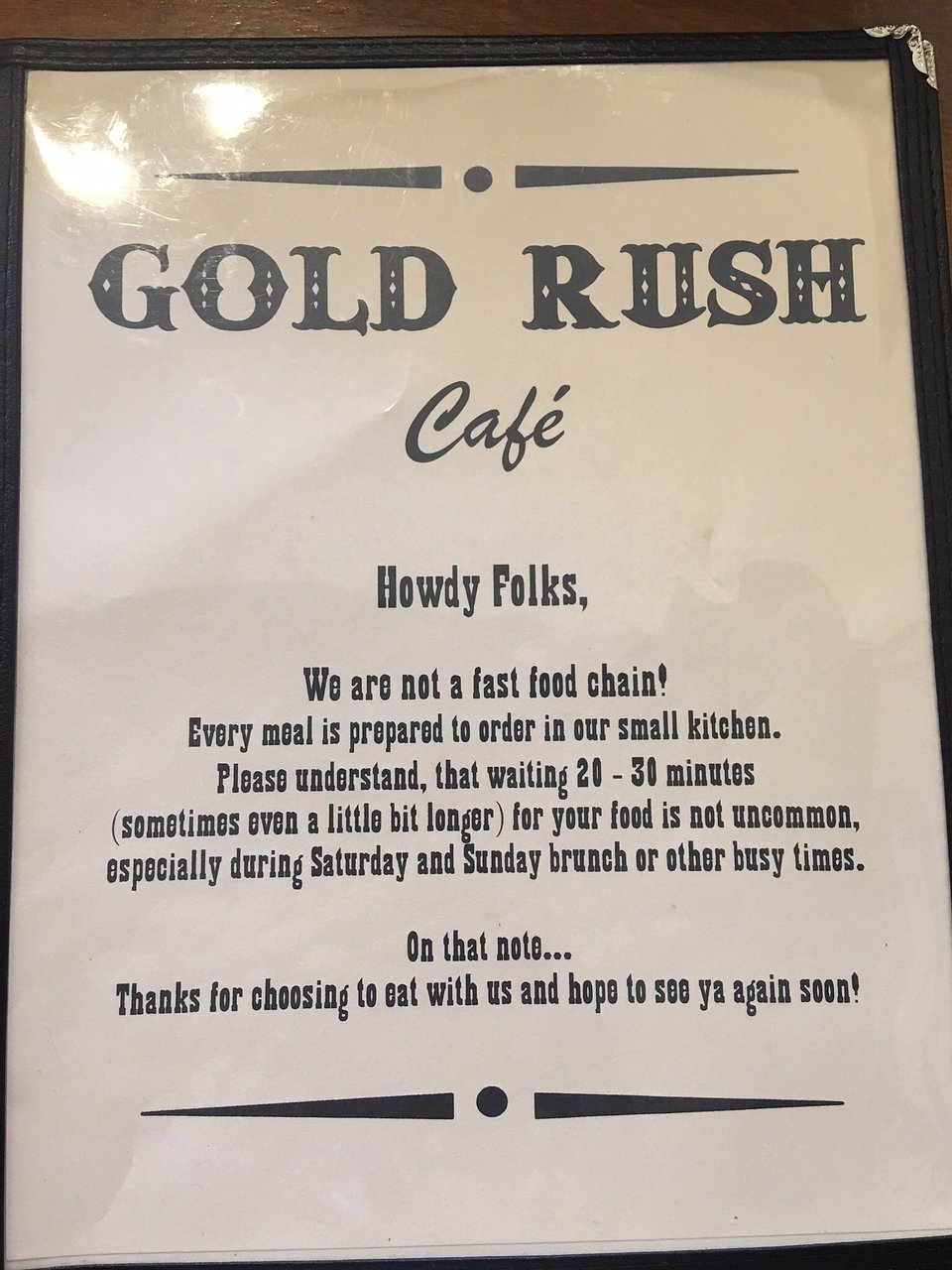 Gold Rush Cafe & Catering